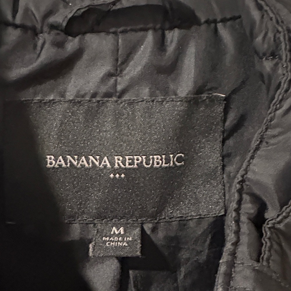 Banana Republic Dark Quilted Outerwear - Picture 2 of 5